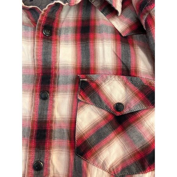 AMERICAN EAGLE Men’s Western Style Snap Button Long Sleeve Shirt / Size: Medium - Picture 4 of 7